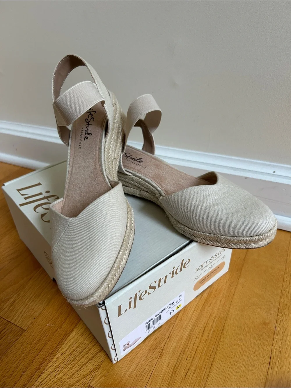 Life Stride Espadrille Wedge Sandals